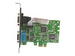 PCI Express seriellt kort med 2 portar och 16C1050 UART