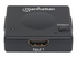 Manhattan HDMI Switch 2-Port, 1080p, Connects x2 HDMI sources to x1 display, Automatic and Manual Switching (via button), No external power required, Black, Three Year Warranty, Blister