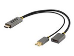 1ft (30cm) HDMI to DisplayPort Adapter, Active 4K 60Hz HDMI Source to DP Monitor Adapter Cable, USB Bus Powered, HDMI 2.0 to DisplayPort Converter for Laptops/PC