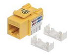 Intellinet Keystone Jack, Cat6, UTP, Punch-down, Yellow