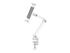 Neomounts ds15-545wh1 monteringssats