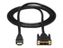 StarTech.com 6ft (1.8m) HDMI to DVI Cable, DVI-D to HDMI Display Cable (1920x1200p), Black, 19 Pin HDMI Male to DVI-D Male Cable Adapter, Digital Monitor Cable, M/M, Single Link