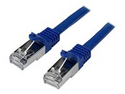 StarTech.com 5m CAT6 Ethernet Cable, 10 Gigabit Shielded Snagless RJ45 100W PoE Patch Cord, CAT 6 10GbE SFTP Network Cable w/Strain Relief, Blue, Wiring is UL Certified/TIA