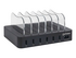Manhattan Charging Station, 6x USB-A Ports, Outputs: 6x 2.4A, Smart IC, LED Indicator Lights, Black, Three Year Warranty, Box laddningsstation
