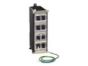 Eaton Tripp Lite Series 8-Port Metal DIN-Rail Mounting Keystone Patch Panel with Grounding, Black/Silver, TAA