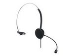 Manhattan Mono On-Ear Headset (USB) (Clearance Pricing), Microphone Boom (padded), Polybag Packaging, Adjustable Headband, In-Line Volume Control, Ear Cushion, USB-A for both sound and mic use, cable 1.5m, Three Year Warranty