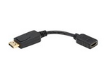 Tripp Lite Series DisplayPort to HDMI Video Adapter Video Converter (M/F), HDCP, Black, 6 in. (15 cm)