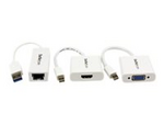 Macbook Air-tillbehörspaket – adaptrar för MDP till VGA/HDMI och USB 3.0 Gigabit Ethernet