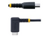 StarTech 6ft (2m) USB C Charging Cable Right Angle, 60W PD 3A, Heavy Duty Fast Charge USB-C Cable, USB 2.0 Type-C, Durable and Rugged Aramid Fiber, S20/iPad/Pixel