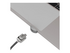 Compulocks Ledge Lock Adaptor for MacBook Pro 13" M1 & M2 with Combination Cable Lock Silve