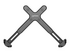 Manhattan Laptop Holder for VESA mount, Fits VESA 75x75 and 100x100mm, Fits laptops up to 17.3" (max 4kg), Black, Lifetime Warranty monteringskomponent