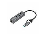Hubb - 3 x USB 3.2 Gen 1 + 1 x 1 Gigabit Ethernet