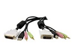 4-in-1 Cable for KVMs with Dual Link DVI and USB