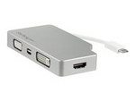 4-i-1 USB-C-videoadapter med flera portar