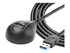 StarTech.com 1,5 m svart SuperSpeed USB 3.0-förlängningskabel till skrivbordet