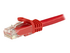 StarTech.com Cat6-patchkabel med hakfria RJ45-kontakter – 3 m, röd