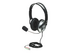 Manhattan Stereo Over-Ear Headset (3.5mm) (Clearance Pricing), Microphone Boom (padded), Adjustable Steel Headband, In-Line Volume Control, Ear Cushions, Std 2x 3.5mm stereo jack/plug for audio/mic use, cable 2.5m, 3 Year Warranty