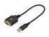 StarTech.com 1ft/30cm USB to Null Modem Serial Adapter Cable, FTDI, RS232