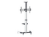 Manhattan TV & Monitor Mount, Trolley Stand, 1 screen, Screen Sizes: 37-65", Silver, VESA 200x200 to 600x400mm, Max 50kg, LFD, Lifetime Warranty vagn