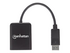 Manhattan DisplayPort 1.2 to 2-Port DisplayPort 1.2 Splitter Hub with MST, 4K@30Hz, USB-A Powered, Video Wall Function, Black, Three Year Warranty, Blister