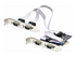 StarTech.com 4-Port Serial PCIe Card, Quad-Port PCI Express to RS232/RS422/RS485 (DB9) Serial Card, Low-Profile Bracket Incl., 16C1050 UART, TAA-Compliant, For Windows/Linux, TAA Compliant