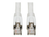Eaton Tripp Lite Series Cat8 25G/40G-Certified Snagless Shielded S/FTP Ethernet Cable (RJ45 M/M), PoE, White, 3 ft. (0.91 m)