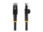StarTech.com 7m CAT6 Ethernet Cable, 10 Gigabit Snagless RJ45 650MHz 100W PoE Patch Cord, CAT 6 10GbE UTP Network Cable w/Strain Relief, Black, Wiring is UL Certified/TIA