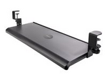 Under-Desk Keyboard Tray, Clamp-on Keyboard Holder, Supports up to 12kg (26.5lb), Sliding Keyboard and Mouse Drawer with C-Clamps, Height Adjustable Keyboard Tray