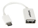 12 cm vit Micro USB till USB OTG-värdadapter M/F