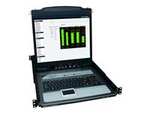 Tripp Lite Series 16-Port Rack Console KVM Switch 19" LCD PS2/USB Cables 1U