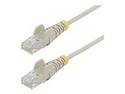 StarTech.com 1.5m Slim LSZH CAT6 Ethernet Cable, 10 Gigabit Snagless RJ45 100W PoE Patch Cord, CAT 6 10GbE UTP Network Cable w/Strain Relief, Grey, ETL, Low Smoke Zero Halogen