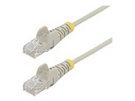 StarTech.com 1.5m Slim LSZH CAT6 Ethernet Cable, 10 Gigabit Snagless RJ45 100W PoE Patch Cord, CAT 6 10GbE UTP Network Cable w/Strain Relief, Grey, ETL, Low Smoke Zero Halogen
