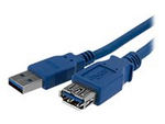 1m Blue SuperSpeed USB 3.0 Extension Cable A to A
