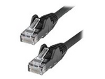 StarTech.com 1m LSZH CAT6 Ethernet Cable, 10 Gigabit Snagless RJ45 100W PoE Network Patch Cord with Strain Relief, CAT 6 10GbE UTP, Black, Individually Tested/ETL, Low Smoke Zero Halogen
