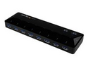 StarTech.com USB 3.0-hub med 10 portar och laddnings- &amp; synkningsportar