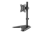 Manhattan TV & Monitor Mount, Desk, Tilt/Swivel/Rotation, 1 screen, Screen Sizes: 10-27", Black, Stand Assembly, VESA 75x75 to 100x100mm, Max 7kg, Lifetime Warranty