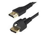 1m (3ft) HDMI Cable with Locking Screw, 4K 60Hz HDR 10, High Speed HDMI 2.0 Monitor Cable with Locking Screw Connector for Secure Connection, HDMI Cable with Ethernet, M/M