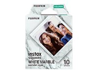 Fujifilm Instax Square White Marble färgfilm för snabbframkallning