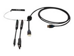 6ft (1.8m) 4K HDMI Premium Cable and Dongle Adapter Ring with Color Coded DisplayPort and USB-C