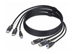 6ft (1.8m) Dual-DisplayPort and USB 5Gbps KVM Cable