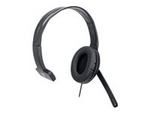 Manhattan Mono Over-Ear Headset (USB) (Clearance Pricing), Microphone Boom (padded), Retail Box Packaging, Adjustable Headband, In-Line Volume Control, Ear Cushion, USB-A for both sound and mic use, cable 1.5m, Three Year Warranty