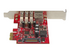 StarTech.com PCI Express USB 3.0-kort med 3 portar + Gigabit Ethernet