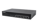 Intellinet 8-Port Gigabit Ethernet PoE+ Switch, 8 x PoE ports, IEEE 802.3at/af Power-over-Ethernet (PoE+/PoE), Endspan, Desktop, Box