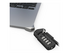 Compulocks Ledge Lock Adapter for MacBook Air 15" M2-M4 with Combination Cable Lock Silver