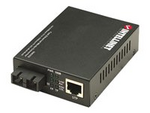 Intellinet Fast Ethernet Media Converter, 10/100Base-Tx to 100Base-Fx (SC) Multi-Mode, 2 km (1.24 mi)