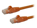 StarTech.com 100ft CAT6 Ethernet Cable, 10 Gigabit Snagless RJ45 650MHz 100W PoE Patch Cord, CAT 6 10GbE UTP Network Cable w/Strain Relief, Orange, Wiring is UL Certified/TIA