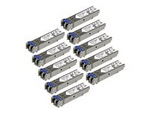 10 pack HPE J4859C Compatible SFP Module, 1000BASE-LX, 1GbE Single Mode SMF/MMF Optic Transceiver, 1 Gigabit Ethernet, LC Connector 10km, 1310nm DDM, HPE 1400 1700, Mini GBIC