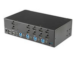 StarTech.com 4-Port Dual Monitor HDMI KVM Switch with Audio & USB 3.0 hub