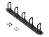 StarTech.com 1U 19" Cable Management Organizer, D Ring Hook Network/Server Rack Cord Manager, Data Center Horizontal Wire Panel with Passthrough Holes with Mounting Hardware, EIA/ECA-310-E