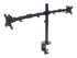 Manhattan TV & Monitor Mount, Desk, Full Motion, 2 Screens, Screen Sizes: 10-27", Black, Clamp Assembly, Dual Screen, VESA 75x75 to 100x100mm, Max 8kg (each), Lifetime Warranty monteringssats